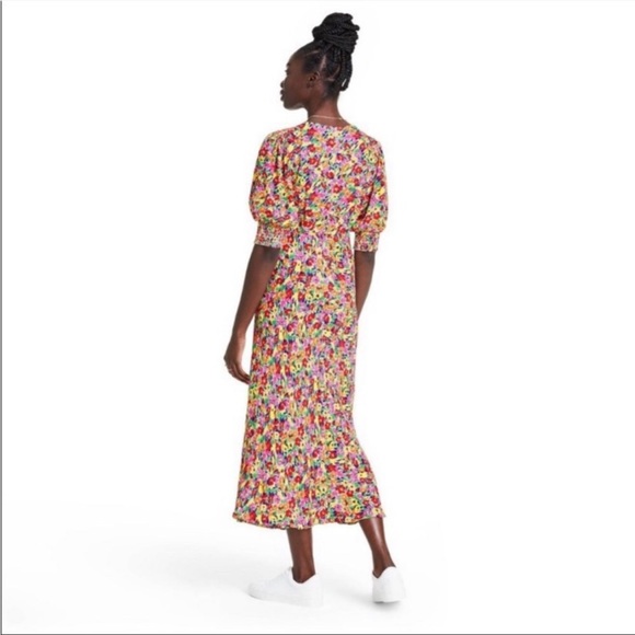 Rixo x Target Colorful Floral Puff Sleeve Midi Dress - Picture 6 of 15